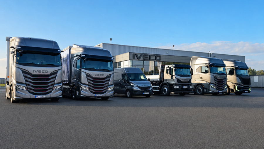 Een vloot van acht IVECO-voertuigen trekt de komende maanden ruim 5.000 km door Europa om het nieuwe Model Year 2026-gamma en bijbehorende diensten voor te stellen