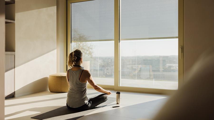Visuele rust in Renson penthouse