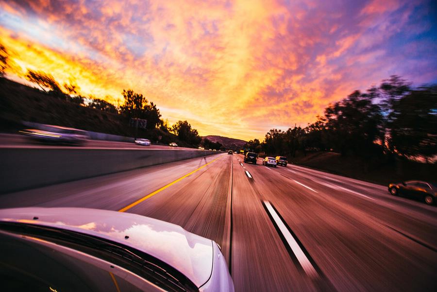 Auto's op de snelweg