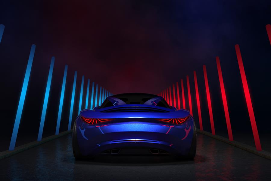 autokleur blauw axalta