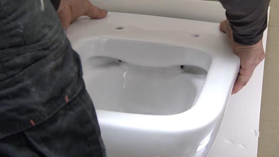 montage toiletpot