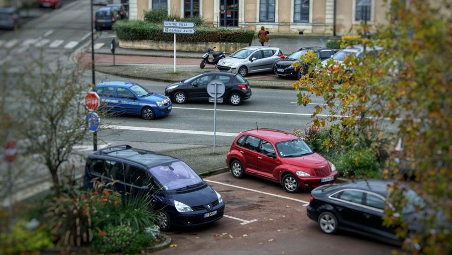 Auto demofoto straat