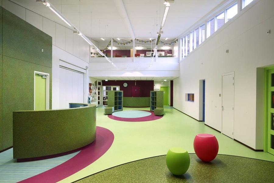 tarkett kleurenstudie scholenbouw