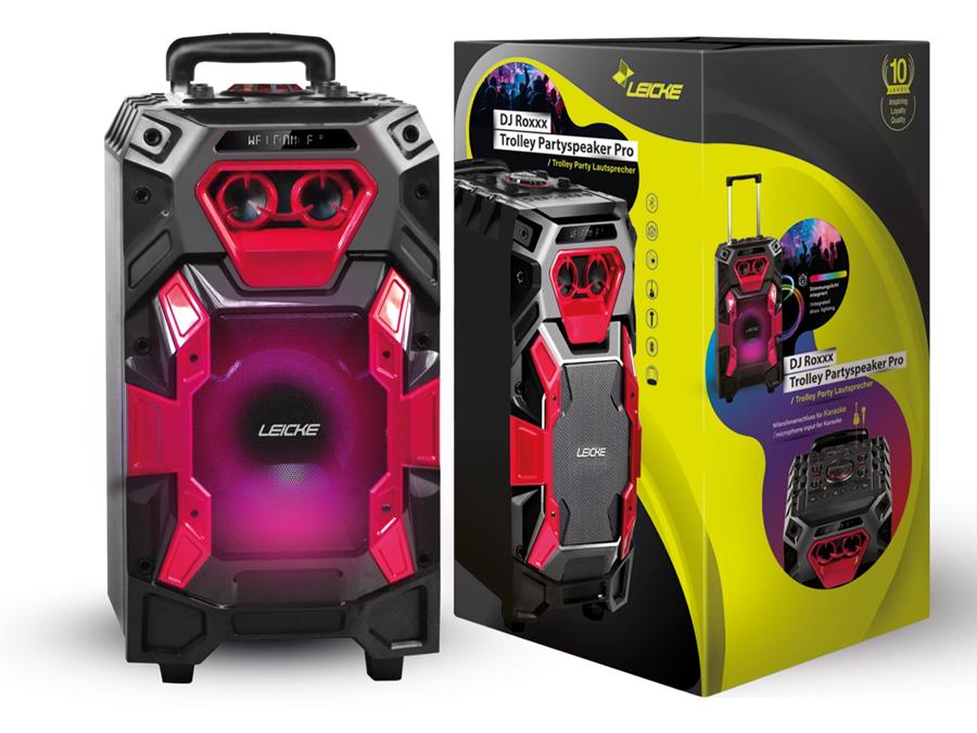 Enceinte de fête Leicke DJ Roxxx Trolley Pro