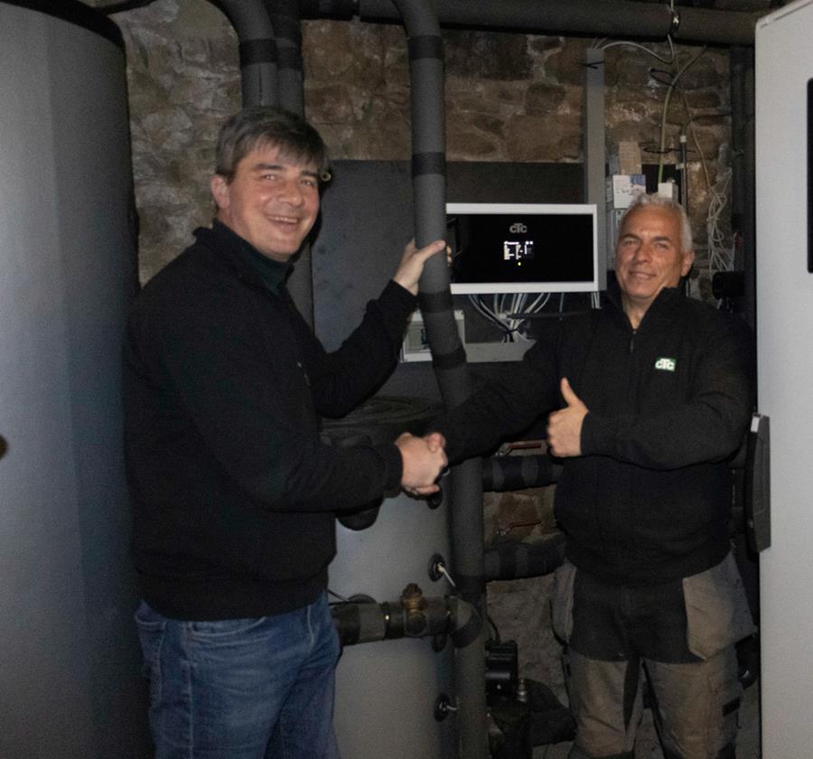 Installatie van de warmtepomp