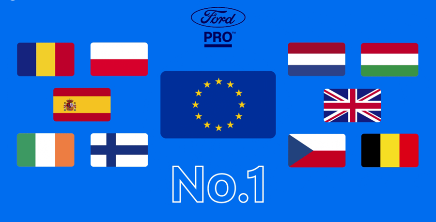 Ford Pro sluit 2025 af met recordjaar in Europa en België 2